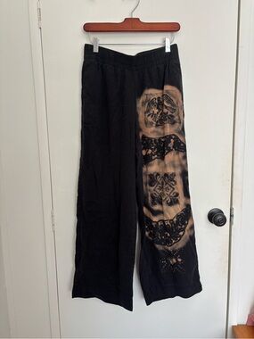 Old Navy Black Wide-Leg Pants with Elastic Waistband